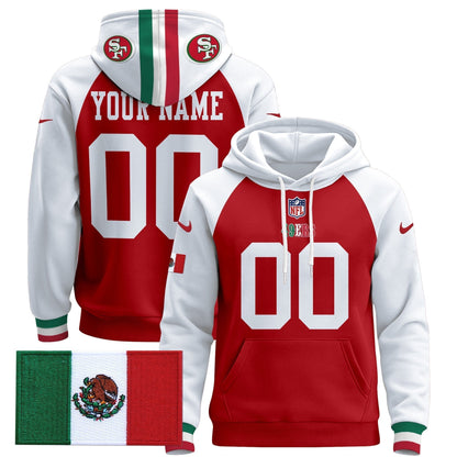 49ers Mexico 2024 Custom Pullover Hoodie