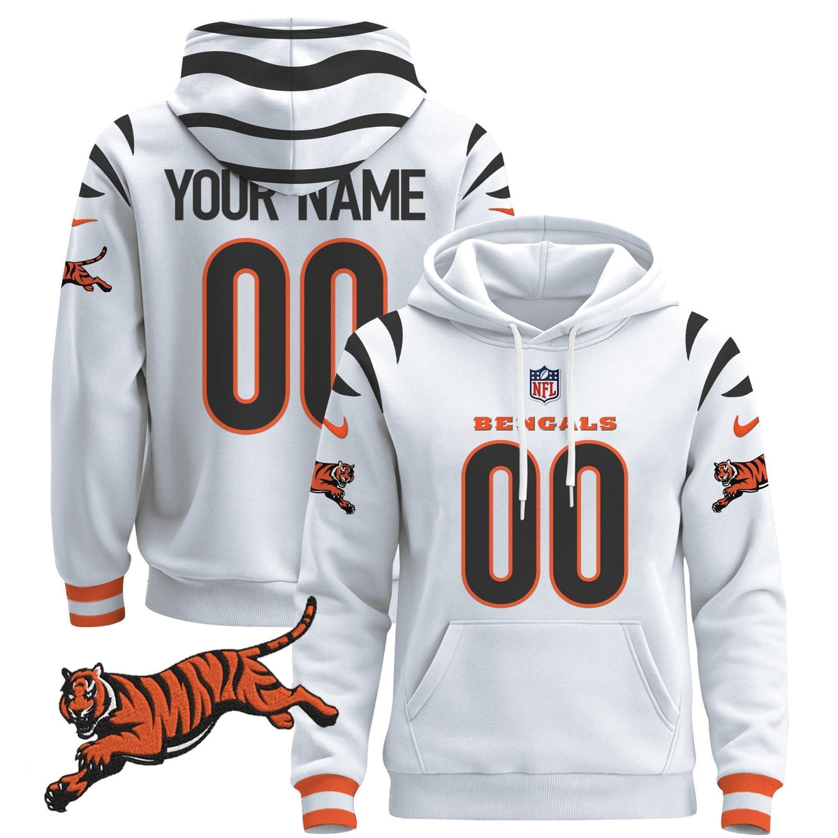 Cincinnati Bengals 2024 Custom Pullover Hoodie