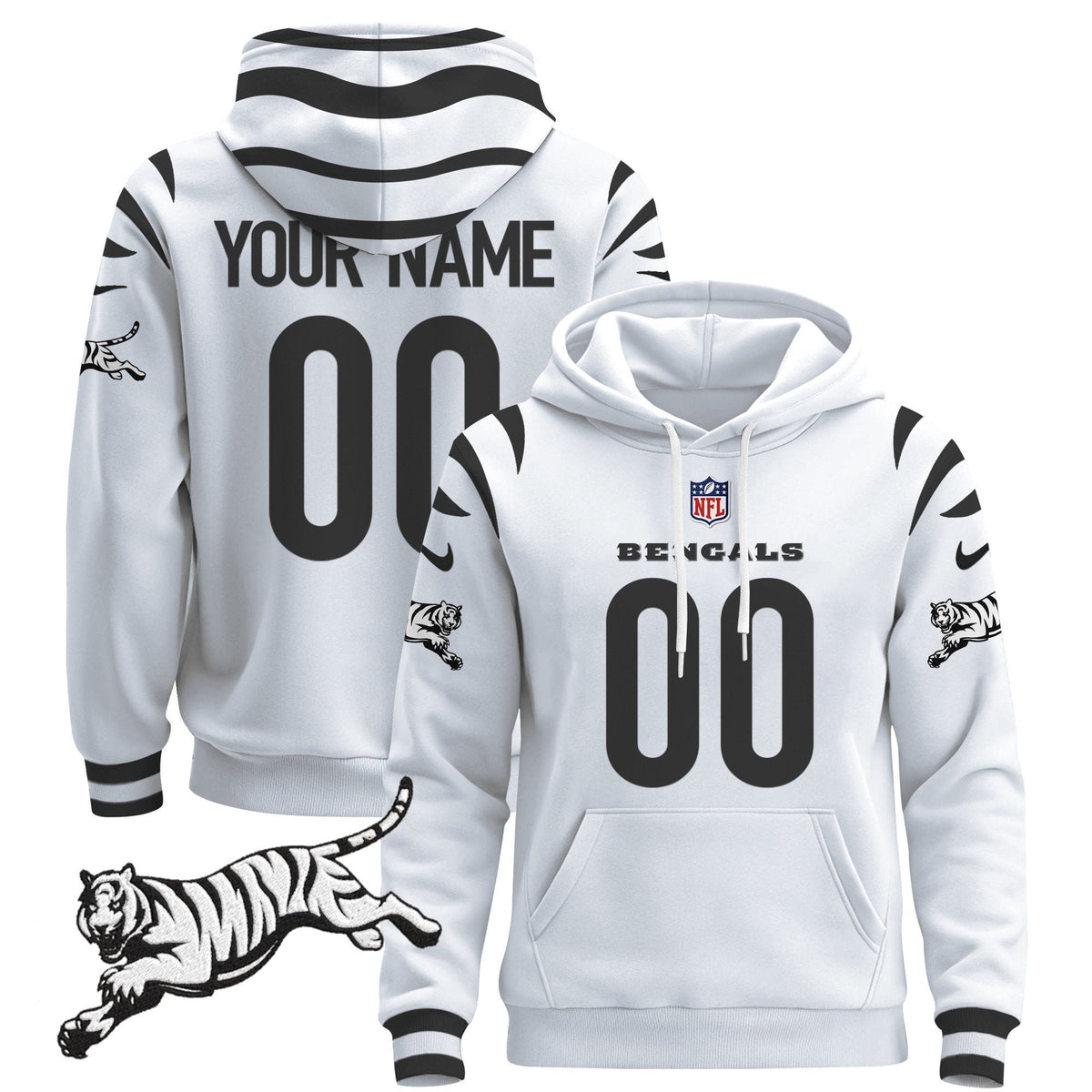 Cincinnati Bengals 2024 Custom Pullover Hoodie