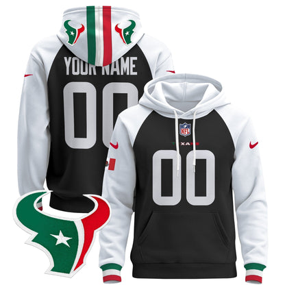 Houston Texans Mexico 2024 Custom Pullover Hoodie