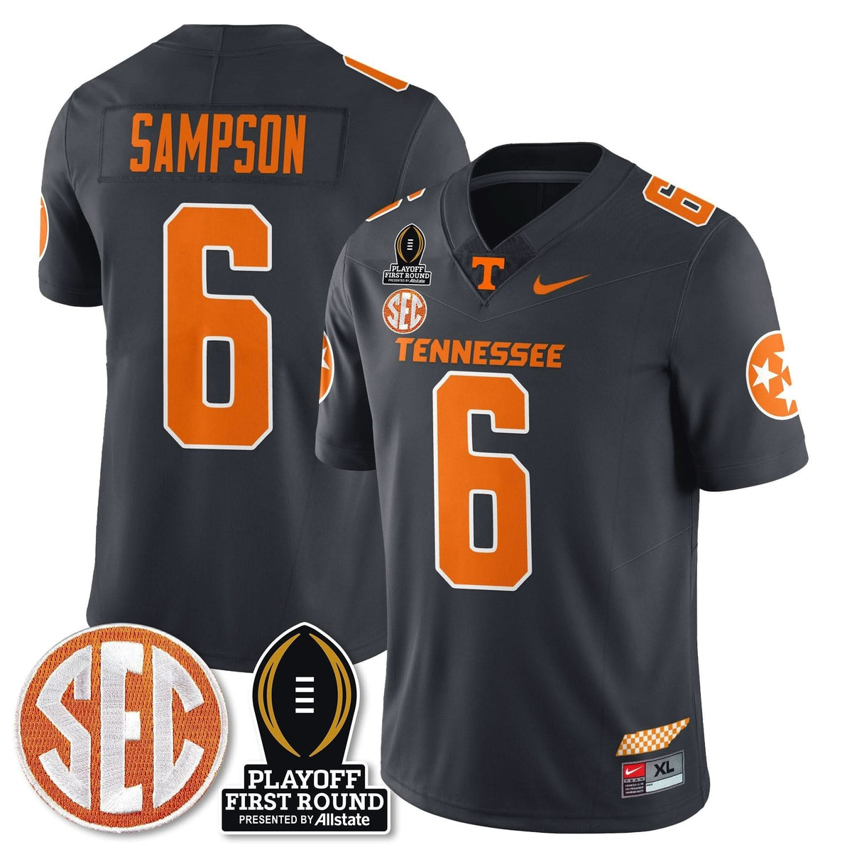 TV Football Jersey - Playoff First Round Patch