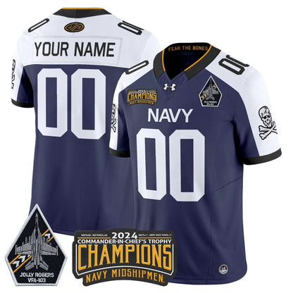 NM 2024 Commander-In-Chief's Trophy Champions Patch Vapor Limited Custom Jersey