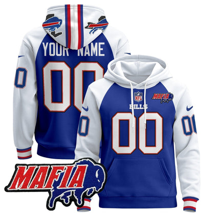 Buffalo Bills 2025 Bills Mafia Patch Custom Pullover Hoodie