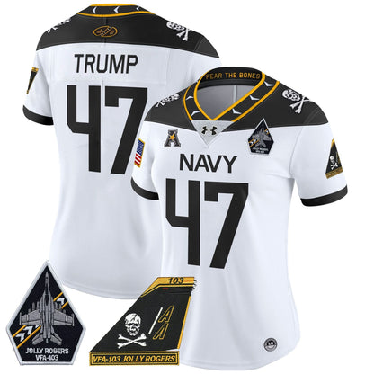 Women's NM 2024 Jolly Rogers Patch Vapor Limited Jersey - Stitched