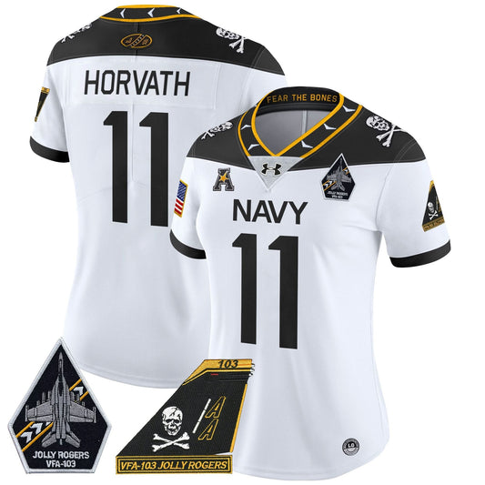 Women's NM 2024 Jolly Rogers Patch Vapor Limited Jersey - Stitched
