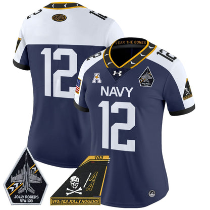 Women's NM 2024 Jolly Rogers Patch Vapor Limited Jersey - Stitched