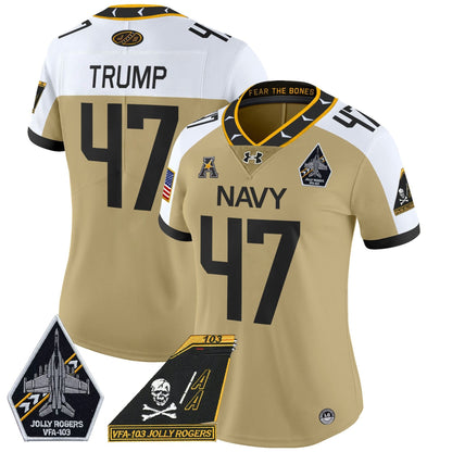 Women's NM 2024 Jolly Rogers Patch Vapor Limited Jersey - Stitched