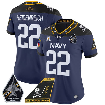 Women's NM 2024 Jolly Rogers Patch Vapor Limited Jersey - Stitched