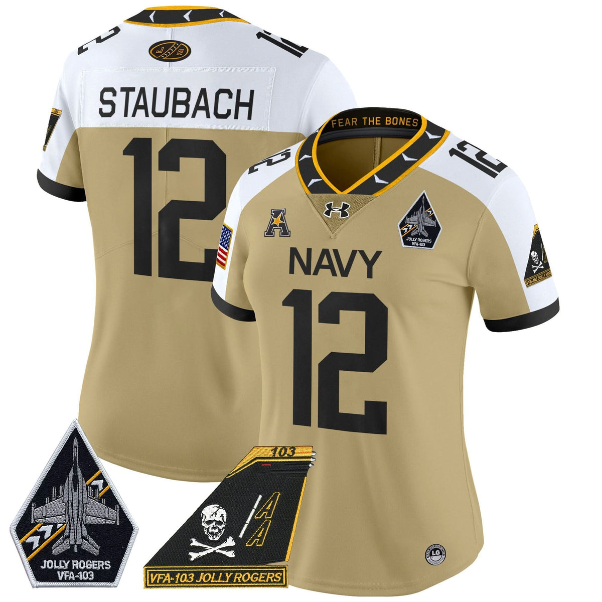 Women's NM 2024 Jolly Rogers Patch Vapor Limited Jersey - Stitched