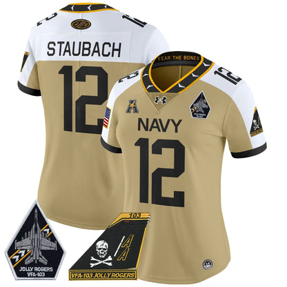 Women's NM 2024 Jolly Rogers Patch Vapor Limited Jersey - Stitched
