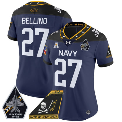 Women's NM 2024 Jolly Rogers Patch Vapor Limited Jersey - Stitched