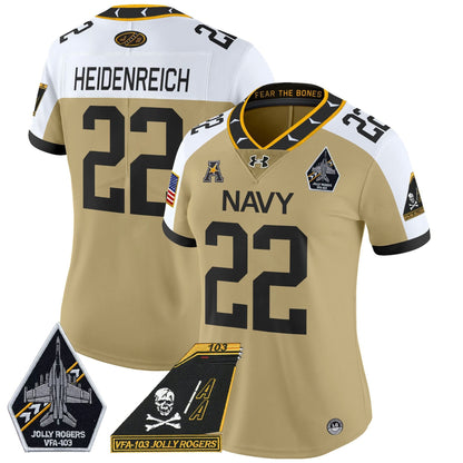 Women's NM 2024 Jolly Rogers Patch Vapor Limited Jersey - Stitched