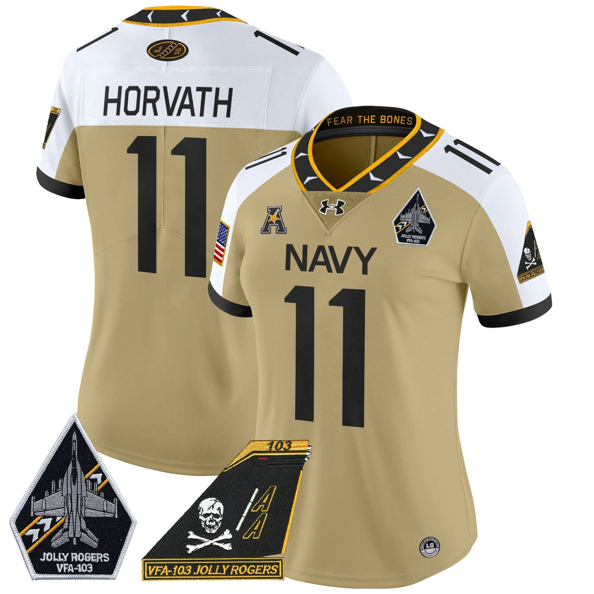 Women's NM 2024 Jolly Rogers Patch Vapor Limited Jersey - Stitched