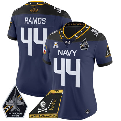 Women's NM 2024 Jolly Rogers Patch Vapor Limited Jersey - Stitched