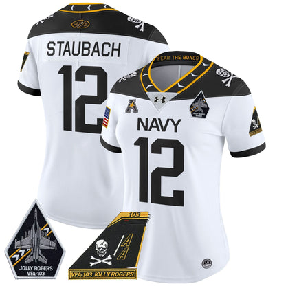Women's NM 2024 Jolly Rogers Patch Vapor Limited Jersey - Stitched