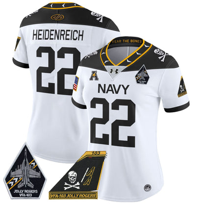 Women's NM 2024 Jolly Rogers Patch Vapor Limited Jersey - Stitched