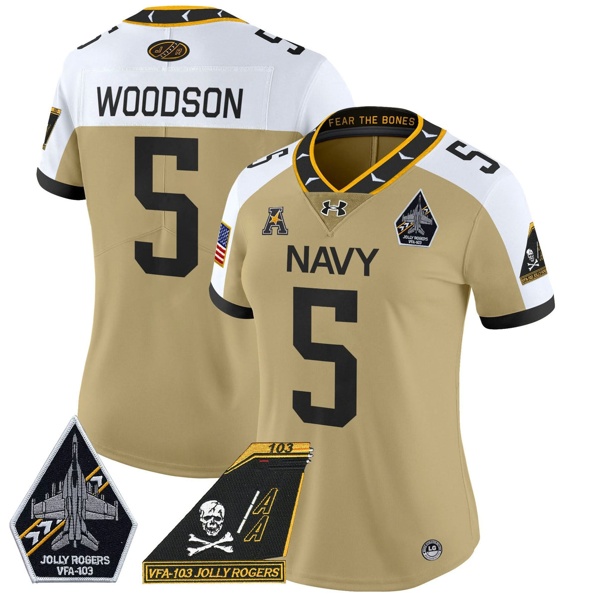 Women's NM 2024 Jolly Rogers Patch Vapor Limited Jersey - Stitched