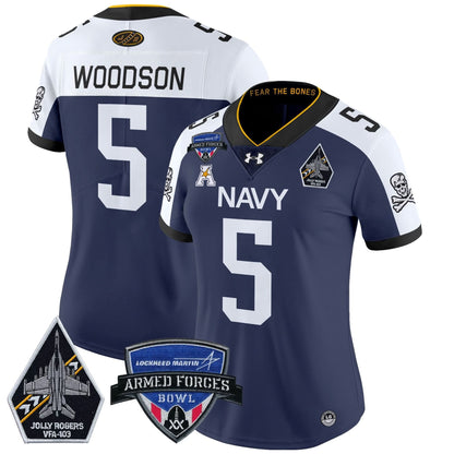 Women's NM 2025 Armed Forces Bowl Patch Vapor Limited Jersey - Stitched