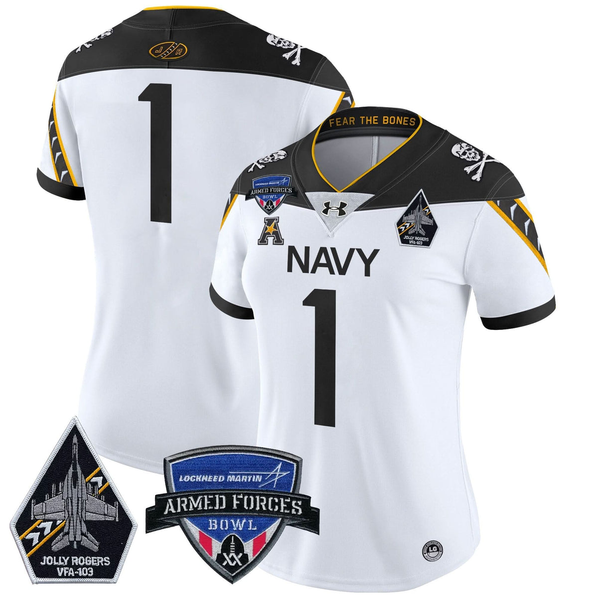 Women's NM 2025 Armed Forces Bowl Patch Vapor Limited Jersey - Stitched