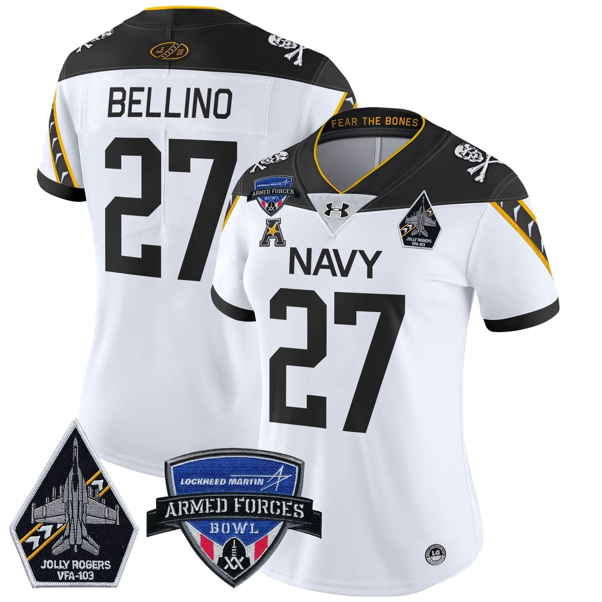 Women's NM 2025 Armed Forces Bowl Patch Vapor Limited Jersey - Stitched