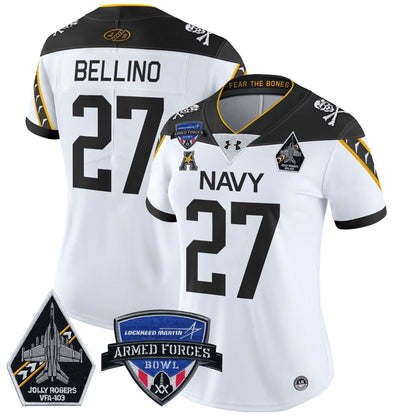 Women's NM 2025 Armed Forces Bowl Patch Vapor Limited Jersey - Stitched