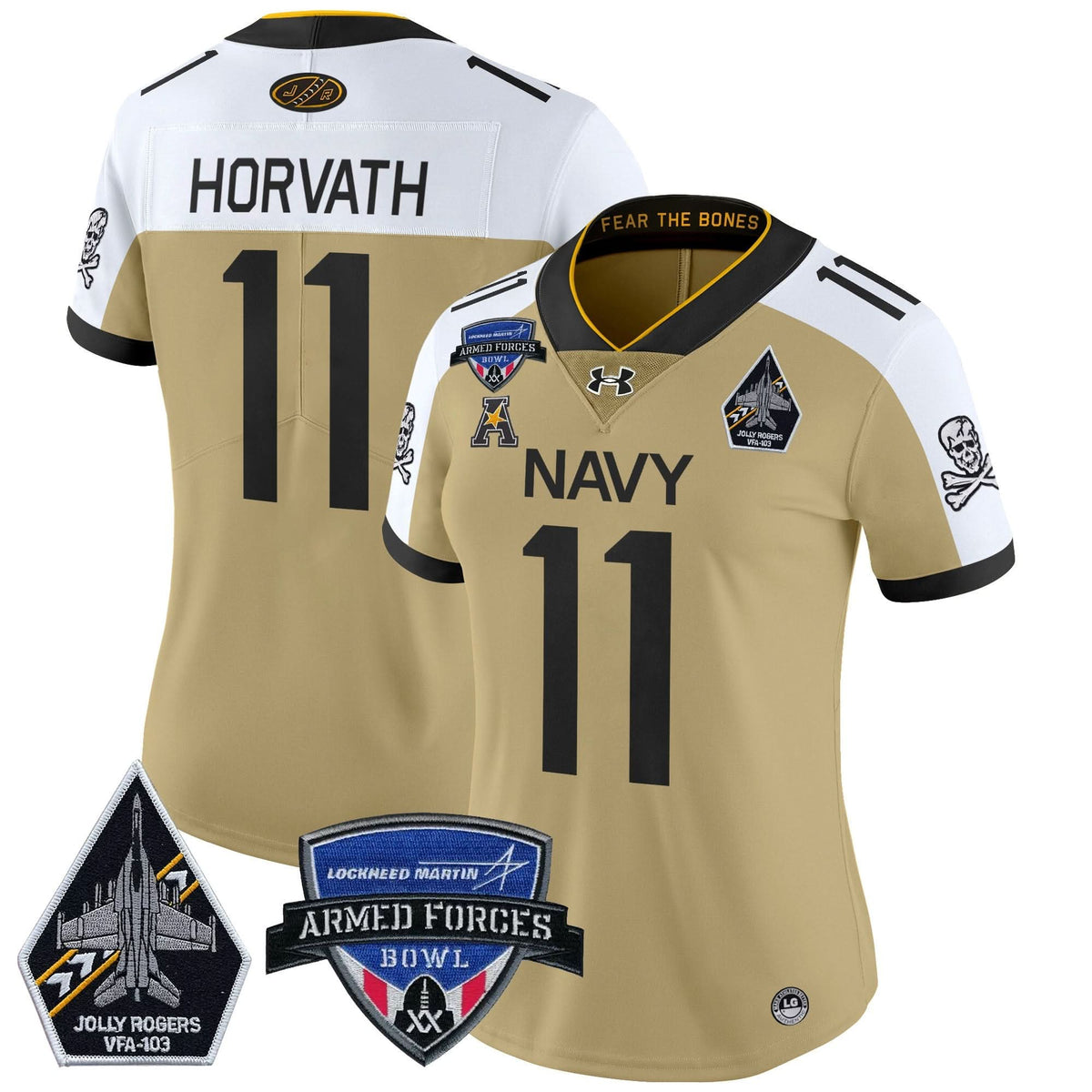 Women's NM 2025 Armed Forces Bowl Patch Vapor Limited Jersey - Stitched