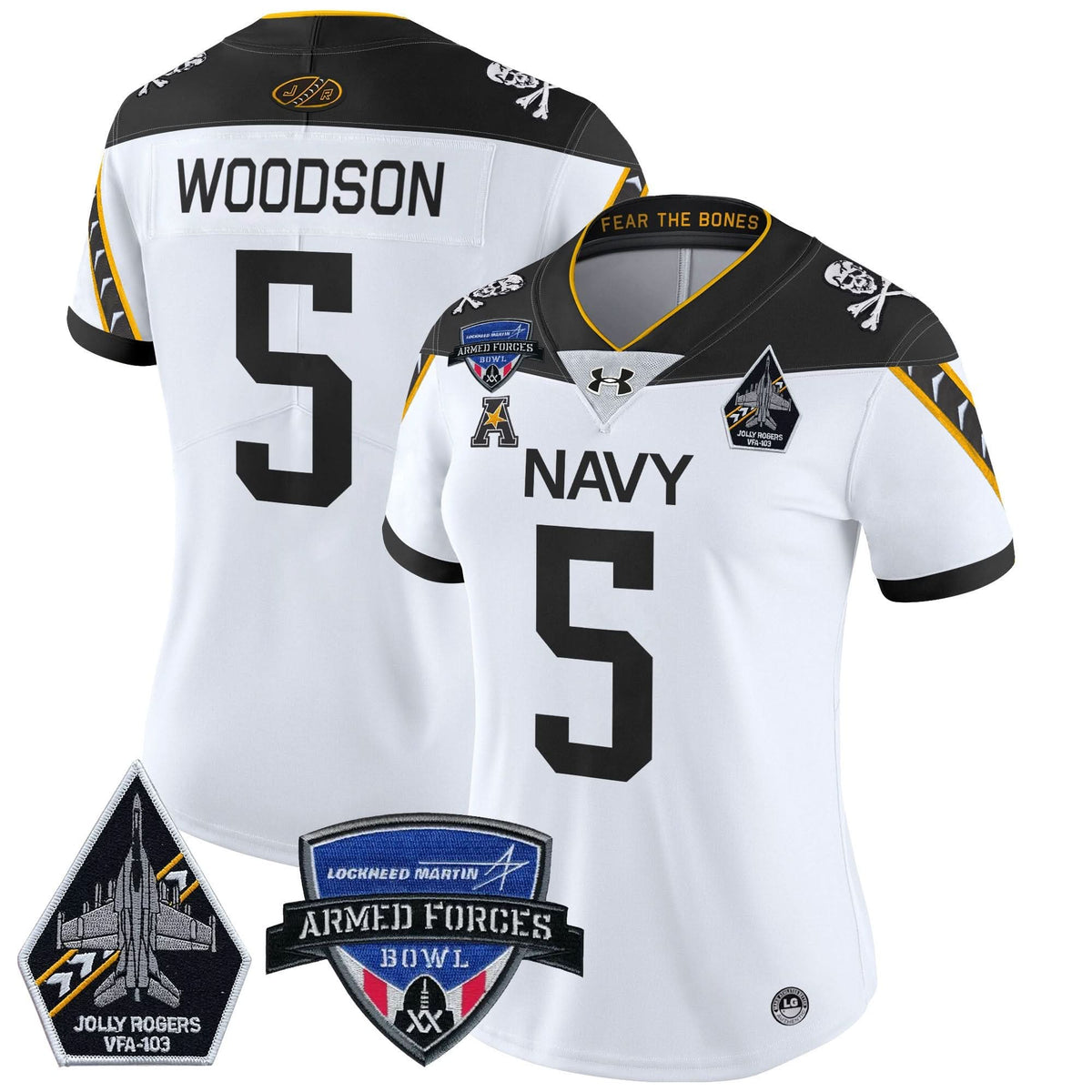 Women's NM 2025 Armed Forces Bowl Patch Vapor Limited Jersey - Stitched