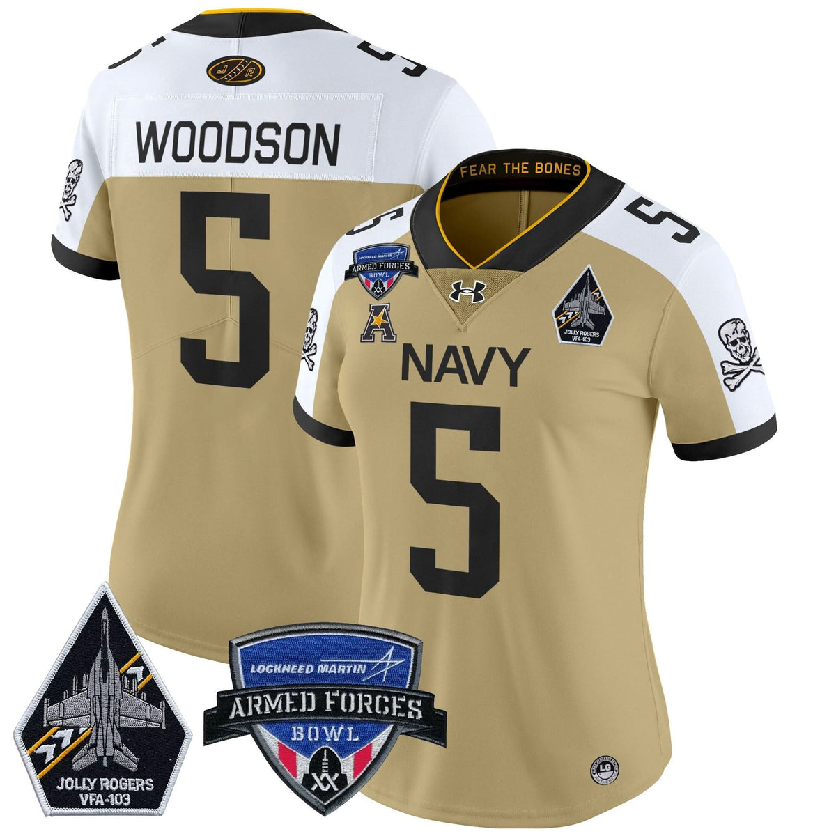 Women's NM 2025 Armed Forces Bowl Patch Vapor Limited Jersey - Stitched
