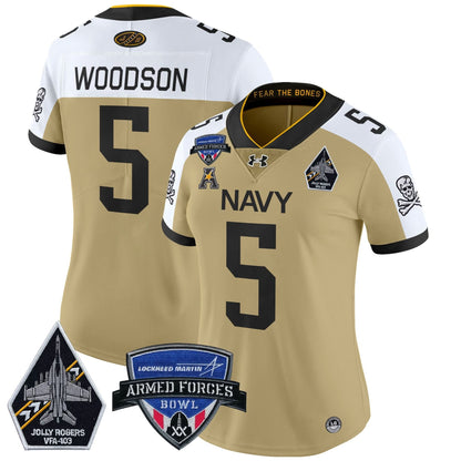 Women's NM 2025 Armed Forces Bowl Patch Vapor Limited Jersey - Stitched