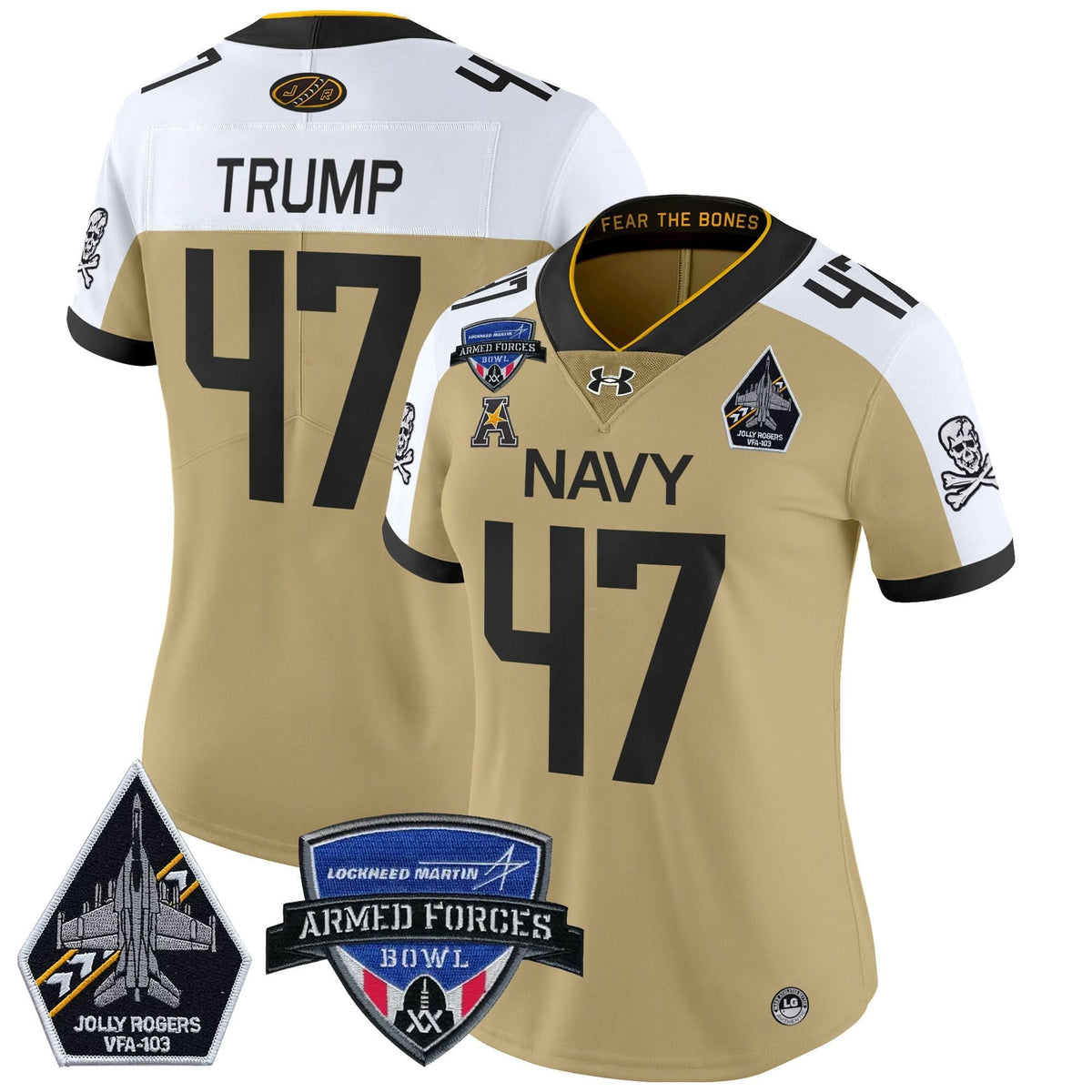 Women's NM 2025 Armed Forces Bowl Patch Vapor Limited Jersey - Stitched