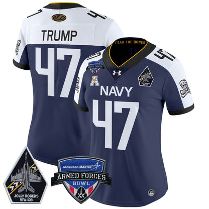 Women's NM 2025 Armed Forces Bowl Patch Vapor Limited Jersey - Stitched