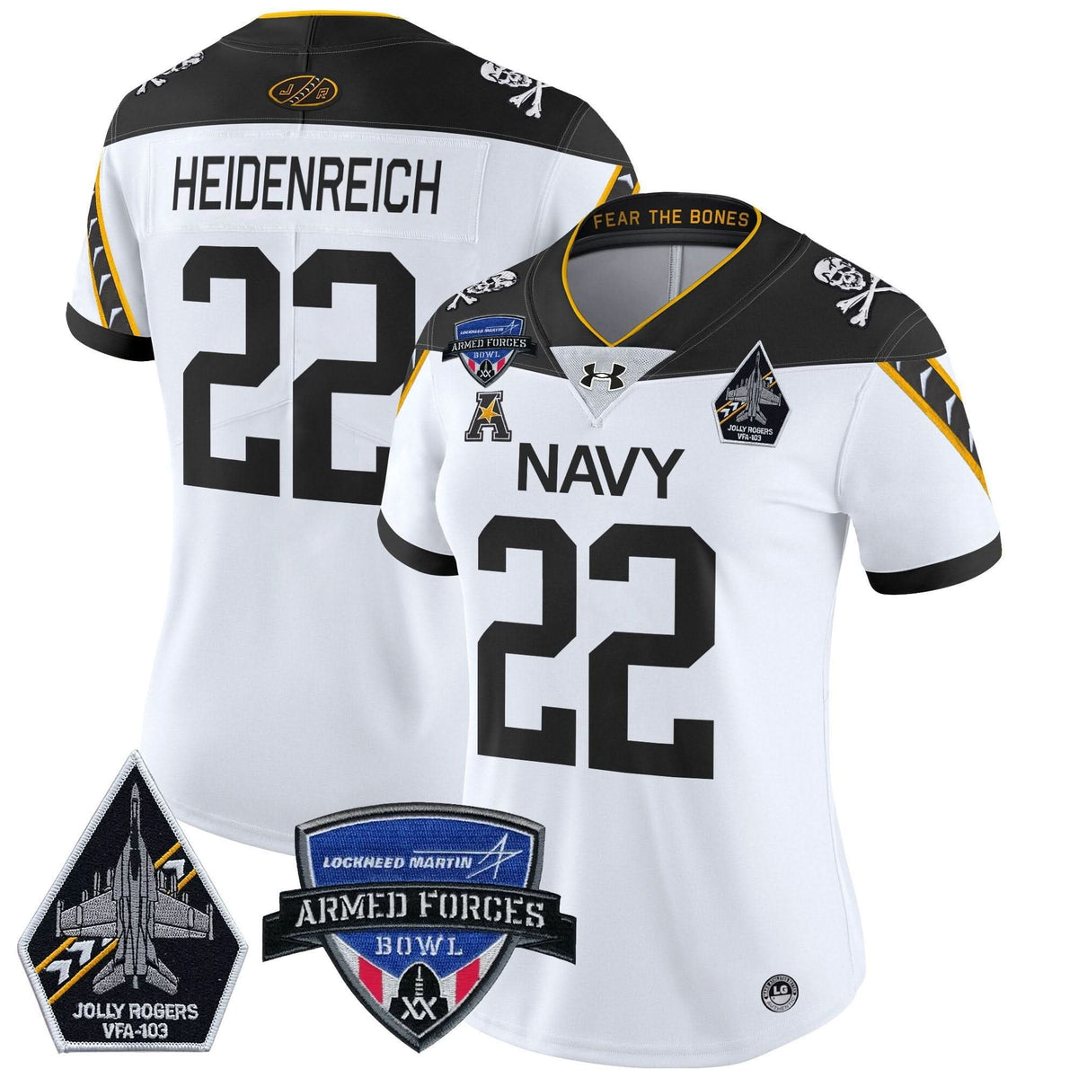 Women's NM 2025 Armed Forces Bowl Patch Vapor Limited Jersey - Stitched