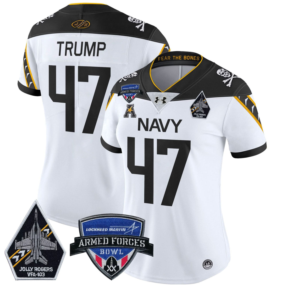 Women's NM 2025 Armed Forces Bowl Patch Vapor Limited Jersey - Stitched
