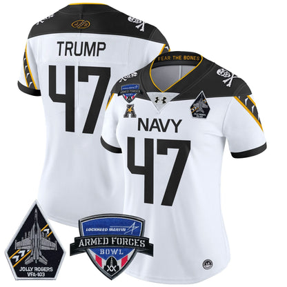Women's NM 2025 Armed Forces Bowl Patch Vapor Limited Jersey - Stitched
