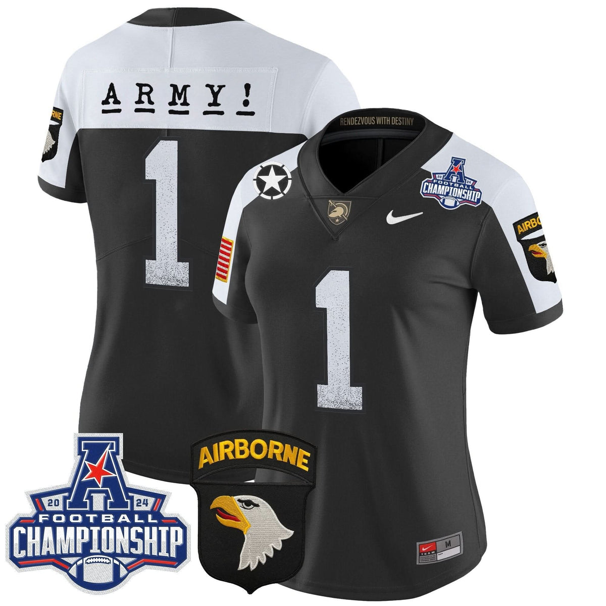 Women's ABK 2024 AAC Championship Patch Vapor Limited Jersey - Stitched