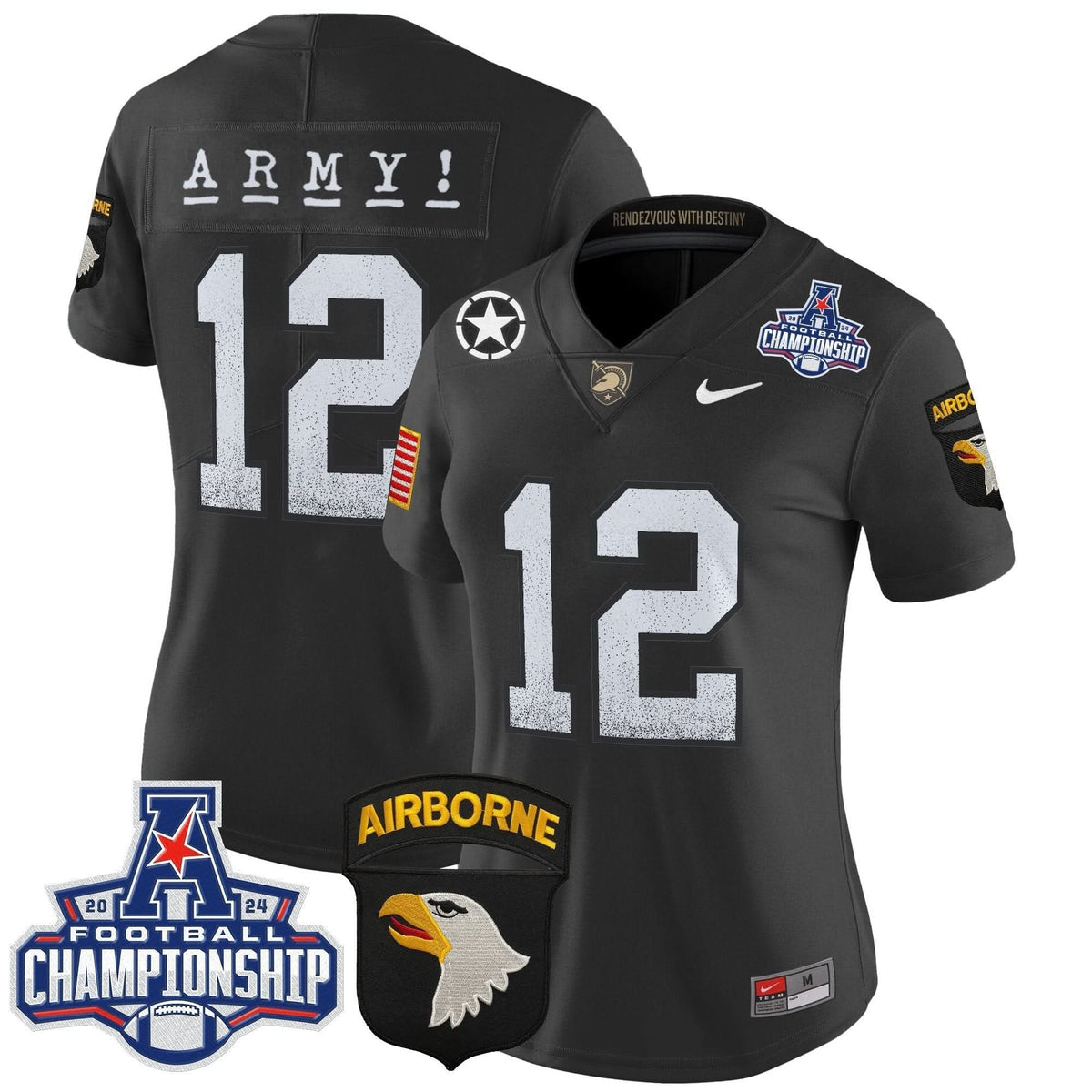 Women's ABK 2024 AAC Championship Patch Vapor Limited Jersey - Stitched