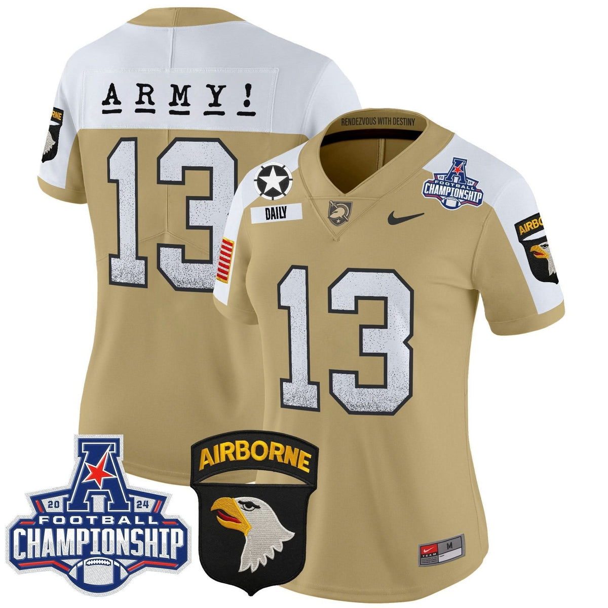 Women's ABK 2024 AAC Championship Patch Vapor Limited Jersey - Stitched