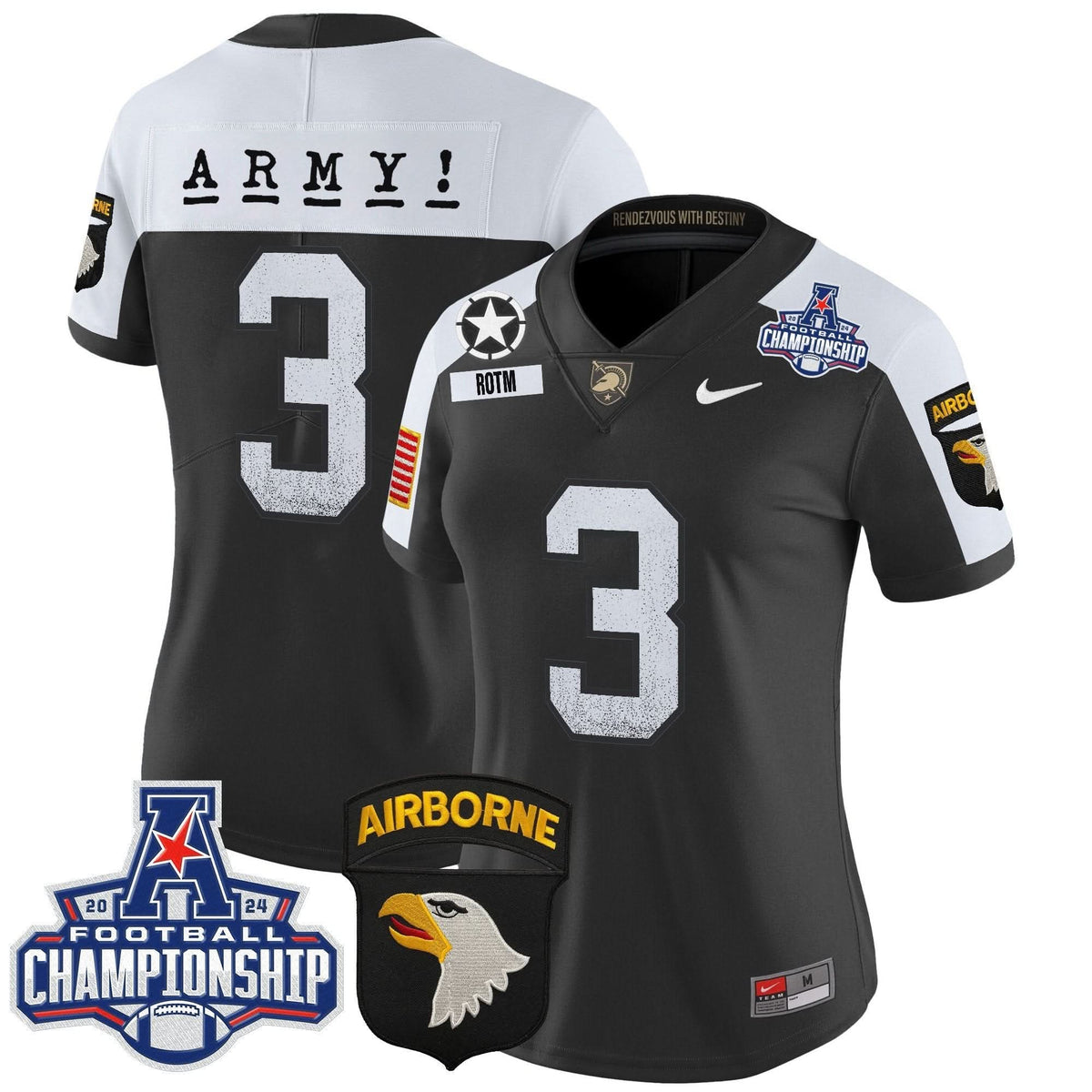 Women's ABK 2024 AAC Championship Patch Vapor Limited Jersey - Stitched