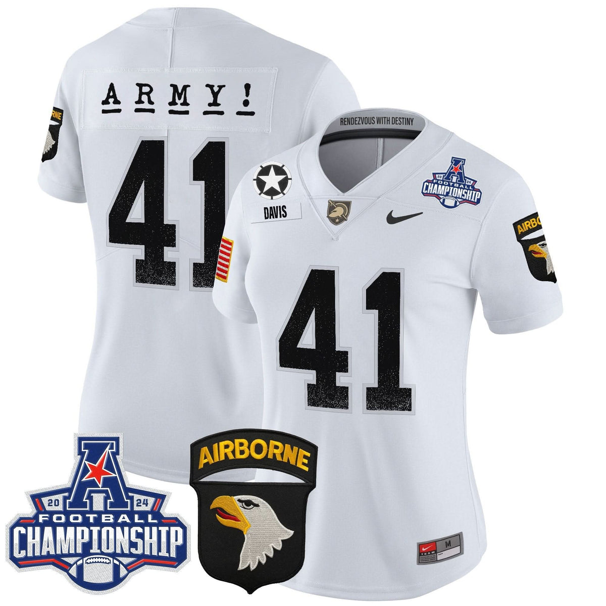 Women's ABK 2024 AAC Championship Patch Vapor Limited Jersey - Stitched