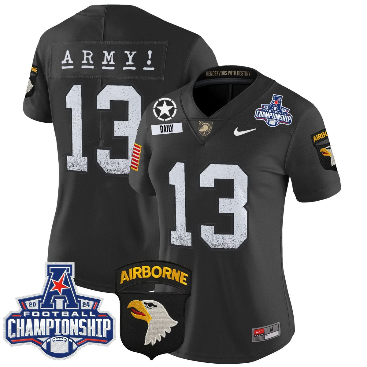 Women's ABK 2024 AAC Championship Patch Vapor Limited Jersey - Stitched