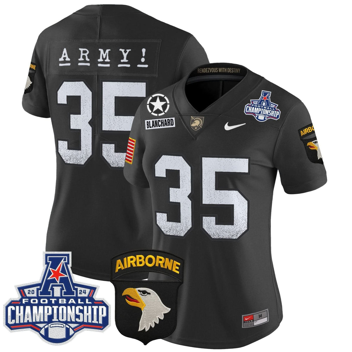 Women's ABK 2024 AAC Championship Patch Vapor Limited Jersey - Stitched