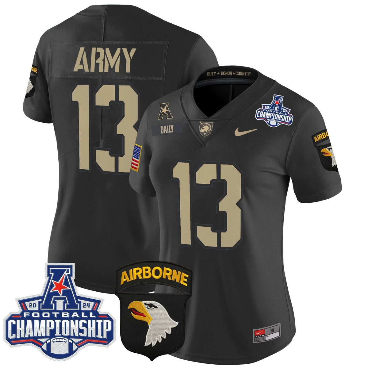 Women's ABK 2024 AAC Championship Patch Vapor Limited Jersey V2 - Stitched