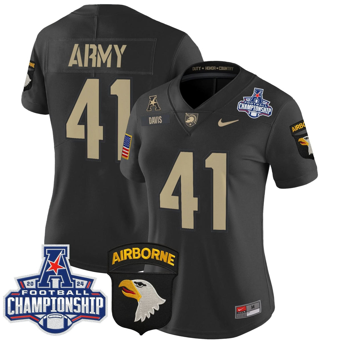 Women's ABK 2024 AAC Championship Patch Vapor Limited Jersey V2 - Stitched