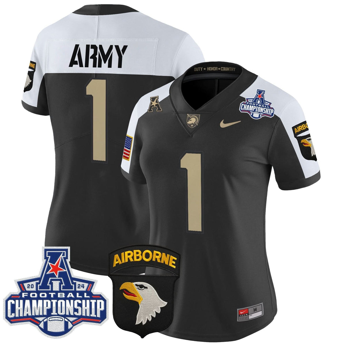 Women's ABK 2024 AAC Championship Patch Vapor Limited Jersey V2 - Stitched