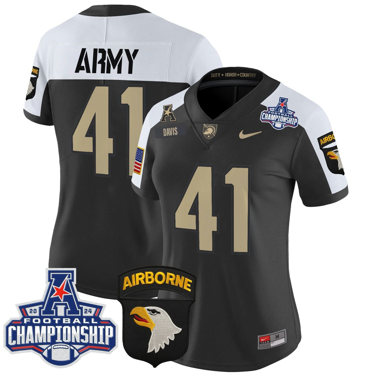 Women's ABK 2024 AAC Championship Patch Vapor Limited Jersey V2 - Stitched
