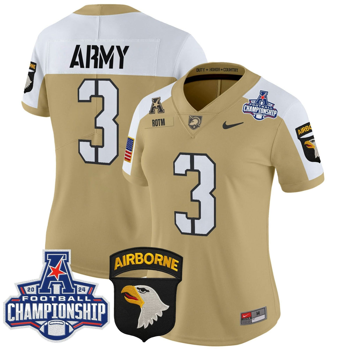 Women's ABK 2024 AAC Championship Patch Vapor Limited Jersey V2 - Stitched