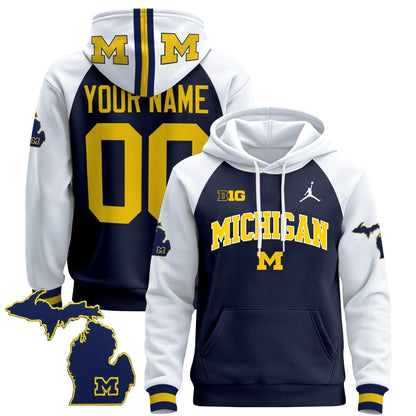 Michigan Wolverines 2024 Custom Pullover Hoodie V2