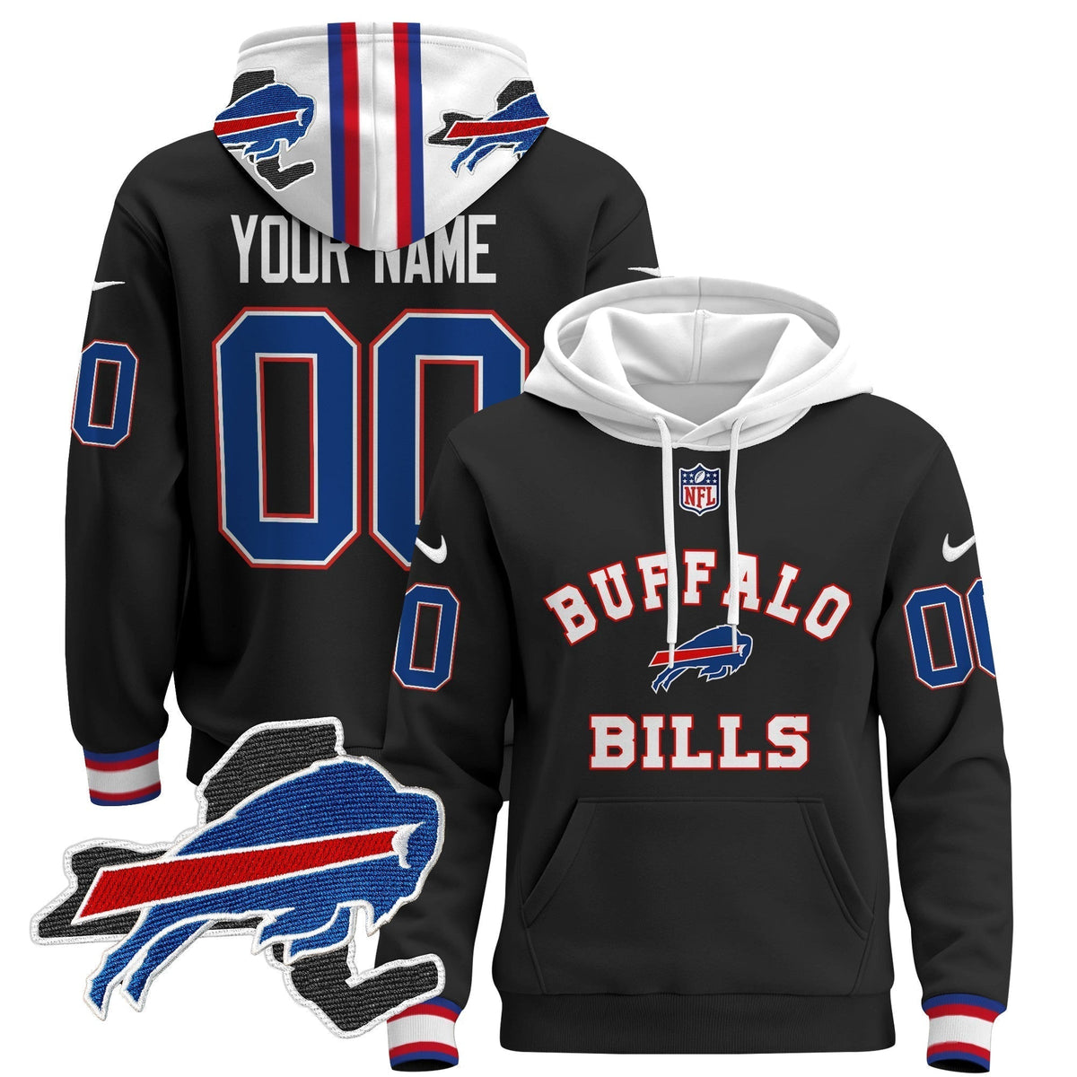 Buffalo Bills 2024 Custom Pullover Hoodie V4
