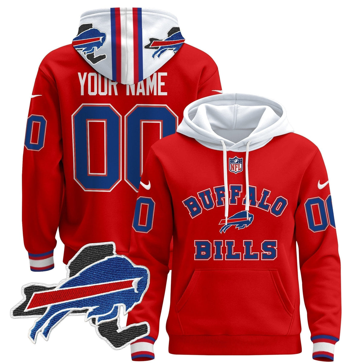 Buffalo Bills 2024 Custom Pullover Hoodie V4