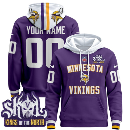 Minnesota Vikings 2024 Custom Pullover Hoodie V4
